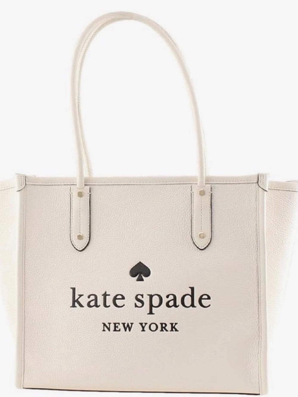 NWT Kate Spade Ella Small Tote Parchment Pebbled Leather Crossbody K4689